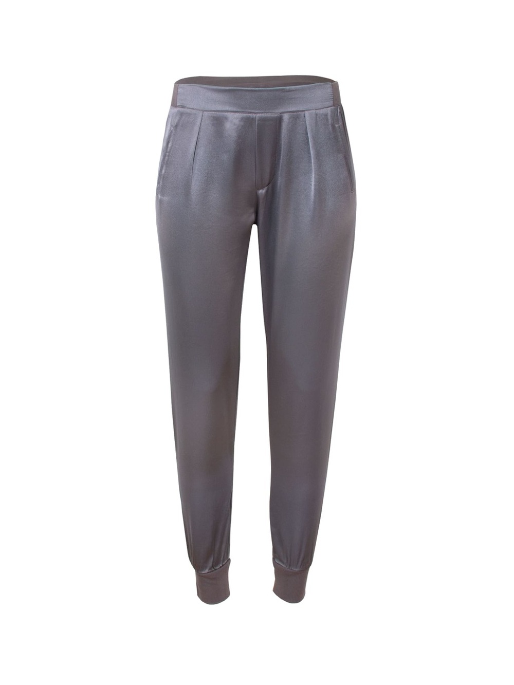 SYLC Satin Joggers in Gunmetal